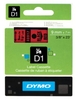 DYMO® Original D1-Schriftband für LabelManager™ 9mm x 7m - schwarz auf rot