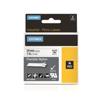DYMO® Original IND-Schriftband für Rhino™ 6000+ Nylon 24mm x 3, 5m - schwarz auf weiss