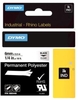 DYMO® Original IND-Schriftband für Rhino™ Permanent Polyester 6mm x 5, 5m - schwarz auf transparent
