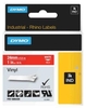 DYMO® Original IND-Schriftband für Rhino™ Vinyl - 24mm x 5, 5m - weiß auf rot