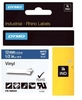 DYMO® Original IND-Schriftband für Rhino™ Vinyl 12mm x 5, 5m - weiss auf blau