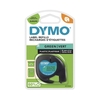 DYMO® Original Schriftband für LetraTag® Plastik 12mm x 4m - schwarz auf grün
