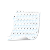 DYMO XTL 2544 Etikettenbogen Weiß auf Transparent (24 x 42 mm)