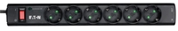 Eaton Steckdosenleiste 6-fach mit RJ-11 Telefonstecker und Schalter 1m schwarz