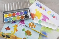 EBERHARD FABER Wasserfarbkasten farbsortiert 12 Farben