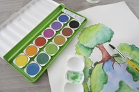 EBERHARD FABER Wasserfarbkasten farbsortiert 12 Farben