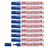 edding 3000 Permanentmarker blau 1, 5 - 3, 0 mm - 10 Stück
