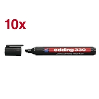 edding 330 Permanentmarker schwarz 1, 0 - 5, 0 mm - 10 Stück