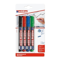 edding 360 Whiteboard-Marker farbsortiert 1, 5 - 3, 0 mm - 4 Stück