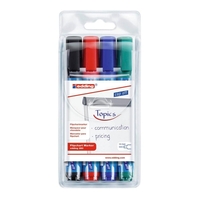 edding 380 Flipchart-Marker farbsortiert 1, 5 - 3, 0 mm - 4 Stück