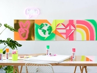edding 4-5200964 Acrylspray Sprühfarbe neongrün matt