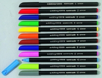 edding Filzstifte Ed 1200 Fasermaler 10er Farbs. 1.0 mm Mehrfarbig