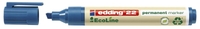 edding Permanentmarker 10er Perm.-M. Edding 22,  Bl 1.0 - 5.0 mm Blau