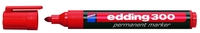 edding Permanentmarker Edding Marker 300 rot,  1 Stk 1.5 - 3.0 mm Rot