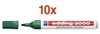 edding Permanentmarker Edding Marker 3000 grün 10St 1.5 - 3.0 mm Grün