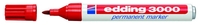 edding Permanentmarker Edding Marker 3000 rot,  1 Stk. 1.5 - 3.0 mm Rot
