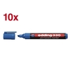 edding Permanentmarker Edding Marker 330, blau,  10Stck 1.0 - 5.0 mm Blau