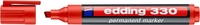 edding Permanentmarker Edding Marker 330, rot 10Stck 1.0 - 5.0 mm Rot