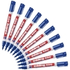 edding Permanentmarker Edding Marker 400 blau 10St 1.0 mm Blau