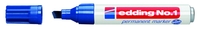 edding Permanentmarker Edding Marker No1 blau 10Stck 1.0 - 5.0 mm Blau