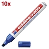 edding Permanentmarker Filzschr.Edding 3300 blau 10St 1.0 - 5.0 mm Blau