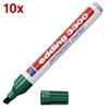 edding Permanentmarker Filzschr.Edding 3300 grün 10St 1.0 - 5.0 mm Grün