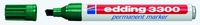 edding Permanentmarker Filzschr.Edding 3300 grün,  1st 1.0 - 5.0 mm Grün