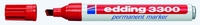edding Permanentmarker Filzschr.Edding 3300 rot,  1stk 1.0 - 5.0 mm Rot