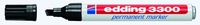 edding Permanentmarker Filzschr.Edding 3300 sz,  1stk 1.0 - 5.0 mm Schwarz