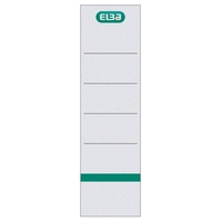 ELBA Einsteck-Rückenschilder weiß für 8, 0 cm Rückenbreite - 10 Stück