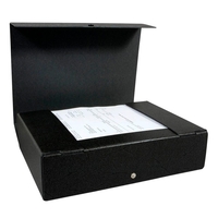 ELBA Heftbox 8, 5 cm - schwarz marmoriert