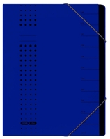 ELBA Ordnungsmappen Ordnungsmappe Chic blau 12tlg DIN A4 12-Fach Blau