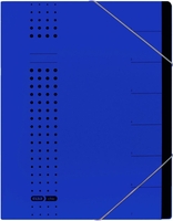 ELBA Ordnungsmappen Ordnungsmappe Chic blau 7tlg DIN A4 7-Fach Blau