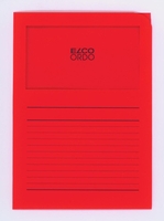 ELCO Sichthüllen Aktenhülle Ordo Classico rot DIN A4 intensivrot glatt 120 g/qm