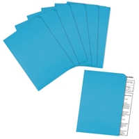 ELCO Sichthüllen Ordo discreta DIN A4 intensivblau glatt 120 g/qm