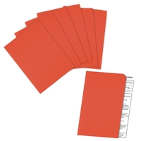 ELCO Sichthüllen Ordo discreta DIN A4 intensivrot glatt 120 g/qm