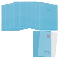 ELCO Sichthüllen Ordo transparent DIN A4 blau glatt 80 g/qm