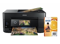 Epson Expression Premium XP-7100 Tintenstrahl-Multifunktionsgerät + Tinte BK 33XL Orange