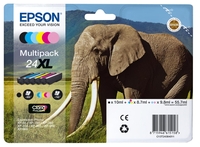 Epson Original 24XL Elefant Druckerpatronen 6er MultiPack BK/C/M/Y/LC/LM (C13T24384011)