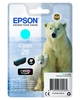 Epson Original 26 Eisbär Druckerpatrone cyan 300 Seiten 4, 5ml (C13T26124012)