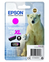 Epson Original 26XL Eisbär Druckerpatrone magenta 700 Seiten 9, 7ml (C13T26334012)