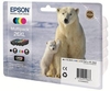 Epson Original 26XL Eisbär Druckerpatronen 4er Multipack BK/C/M/Y (C13T26364010)