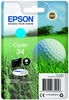 Epson Original 34 Golfball Druckerpatrone cyan 300 Seiten 4, 2ml (C13T34624010)