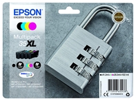 Epson Original 35XL Schloss Druckerpatronen 4er Multipack schwarz cyan magenta gelb (C13T35964010)