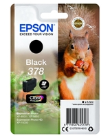 Epson Original 378 Eichhörnchen Druckerpatrone schwarz 240 Seiten 5, 5ml (C13T37814010)