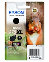 Epson Original 378XL Eichhörnchen Druckerpatrone schwarz 500 Seiten 11, 2ml (C13T37914010)