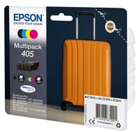 Epson Original 405 Koffer Druckerpatronen 4er Multipack schwarz gelb cyan magenta (C13T05G64020)