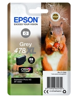 Epson Original 478XL Eichhörnchen Druckerpatrone grau 10, 2ml (C13T04F64010)