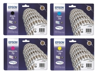 Epson Original 79 Druckerpatronen 4er-Set schwarz,  cyan,  magenta,  gelb (OPC13T79114010)