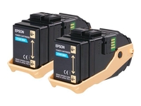 Epson Original Doppelpack Toner cyan 15.000 Seiten (C13S050608)